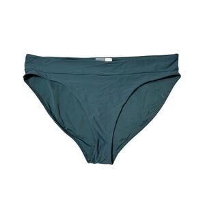 CALIA by Carrie Underwood women's swim bikini bottoms, size XXL, Teal/Green